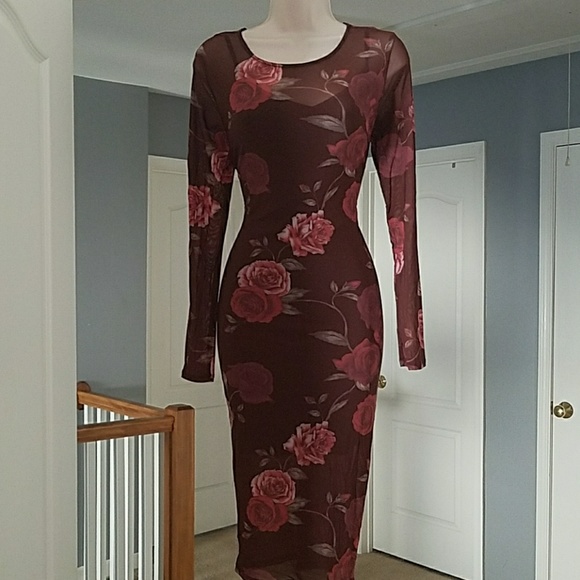 Dresses & Skirts - Chocolate floral midi